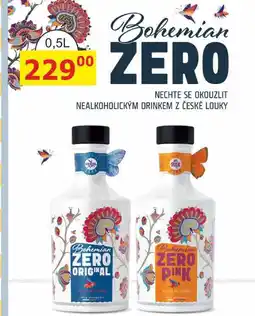 BENE Nápoje Bohemian ZERO nabídka