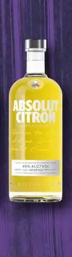 BENE Nápoje ABSOLUT CITRON 40% nabídka