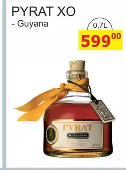 BENE Nápoje PYRAT XO - Guyana nabídka