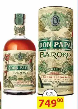 BENE Nápoje Don Papa Baroko 0,7l 40% nabídka