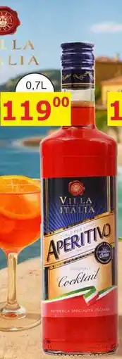 BENE Nápoje VILLA ITALIA APERITIVO nabídka