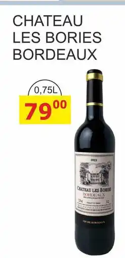 BENE Nápoje CHATEAU LES BORIES BORDEAUX nabídka