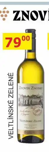 BENE Nápoje ZNOVÍN ZNOJMO 0,75L VELTLÍNSKÉ ZELENÉ nabídka