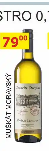 BENE Nápoje ZNOVÍN ZNOJMO 0,75L MUŠKÁT MORAVSKÝ nabídka