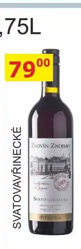 BENE Nápoje ZNOVÍN ZNOJMO 0,75L SVATOVAVŘINECKÉ nabídka