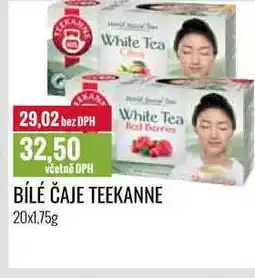 Ratio BÍLÉ ČAJE TEEKANNE nabídka