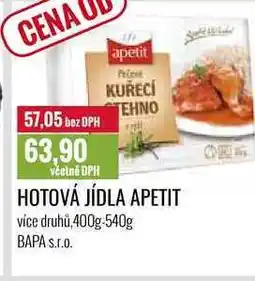 Ratio HOTOVÁ JÍDLA APETIT 400g-540g nabídka