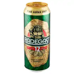 Ratio Radegast Ryze Hořká 12, světlý ležák (plechovka) 0.5l nabídka