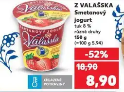 Kaufland Z VALAŠSKA Smetanový jogurt nabídka