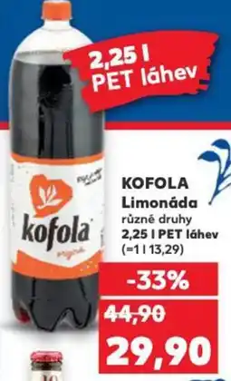 Kaufland KOFOLA Limonáda nabídka
