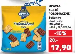 Kaufland OPAVIA Zlaté Polomáčené Sušenky nabídka