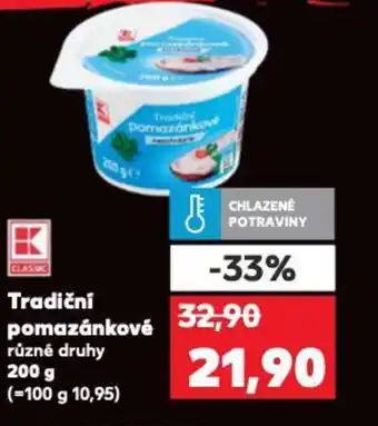 Kaufland Tradiční pomazánkové nabídka