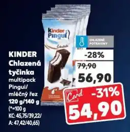 Kaufland KINDER Chlazená tyčinka nabídka