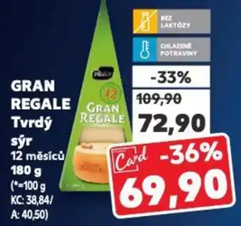 Kaufland GRAN REGALE Tvrdý sýr nabídka