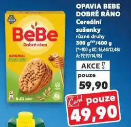 Kaufland OPAVIA Bebe Dobré Ráno Cereální susenky nabídka