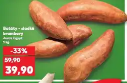 Kaufland Batáty - sladké brambory nabídka