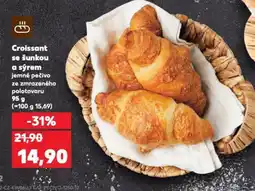 Kaufland Croissant se šunkou a sýrem nabídka