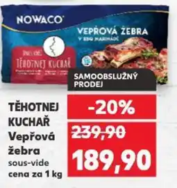 Kaufland NOWACO Tehotnej Kuchar Vepřová žebra nabídka
