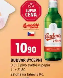 Terno BUDVAR VÝČEPNÍ Budvar 0,5l pivo světlé výčepní nabídka