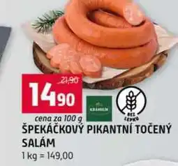 Terno ŠPEKÁČKOVÝ PIKANTNÍ TOČENÝ SALÁM nabídka