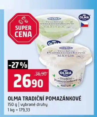 Terno OLMA TRADIČNÍ POMAZÁNKOVÉ 150 g vybrané druhy nabídka