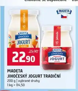 Terno MADETA JIHOČESKY JOGURT TRADIČNÍ 200 g vybrané druhy nabídka