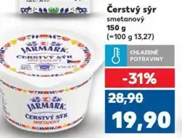 Kaufland Čerstvý sýr smetanový nabídka