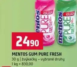 Terno MENTOS GUM PURE FRESH 30 g žvýkačky vybrané druhy nabídka