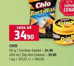 Terno Chio Dip 110 g Tortillas Salted 200 ml Dip Hot Cheese nabídka