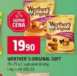Terno WERTHER'S ORIGINAL SOFT 70-75 g vybrané druhy nabídka