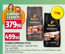 Terno TCHIBO ESPRESSO STYLE 1000 g káva zrnková vybrané druhy nabídka