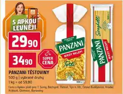 Terno PANZANI TĚSTOVINY 500 g vybrané druhy nabídka