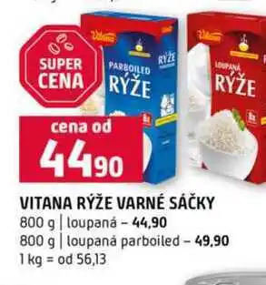 Terno VITANA RÝŽE VARNÉ SÁČKY 800 g loupaná 800 g loupaná parboiled nabídka