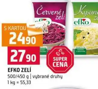 Terno EFKO ZELÍ 500/450 g vybrané druhy nabídka