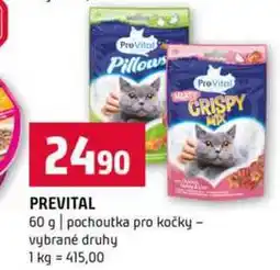 Terno PREVITAL 60 g pochoutka pro kočky vybrané druhy nabídka