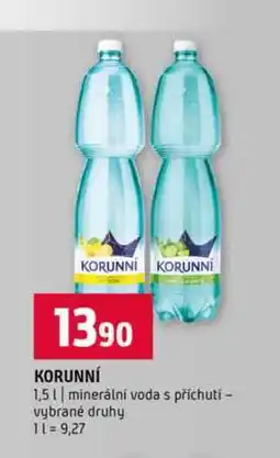 Terno KORUNNÍ 1,5l minerální voda s příchutí vybrané druhy nabídka
