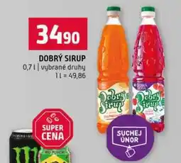 Terno DOBRÝ SIRUP 0,7l vybrané druhy nabídka