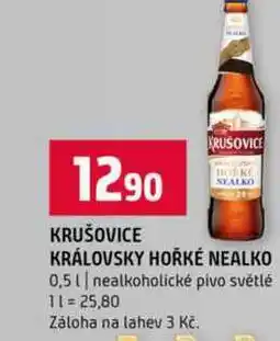 Terno KRÁLOVSKY HOŘKÉ NEALKO 0,5l nealkoholické pivo světlé nabídka