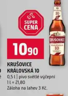 Terno KRUSOVICE RALOVSKA 10 0,5l pivo světlé výčepní nabídka