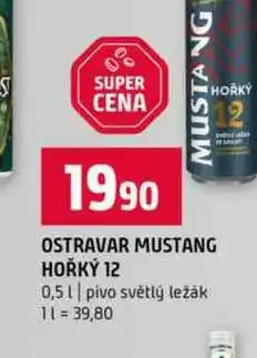 Terno OSTRAVAR MUSTANG HOŘKÝ 12 0,5l pivo světlý ležák nabídka