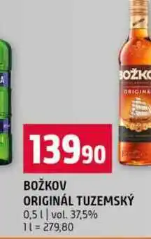 Terno BOŽKOV ORIGINÁL TUZEMSKÝ 0,5l vol. 37,5% nabídka