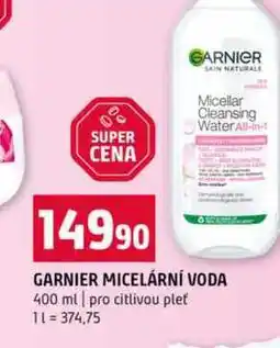 Terno GARNIER MICELÁRNÍ VODA 400 ml pro citlivou pleť nabídka