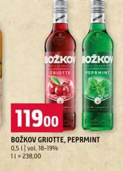 Terno BOŽKOV GRIOTTE, PEPRMINT 0,5l vol. 18-19% nabídka