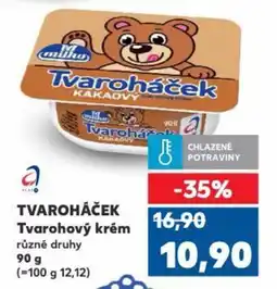 Kaufland Tvaroháček Tvarohový krém nabídka