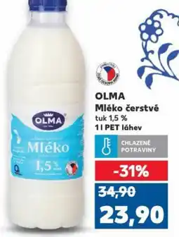 Kaufland OLMA Mléko čerstvé nabídka