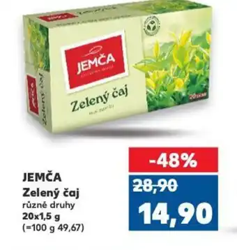 Kaufland JEMČA Zelený čaj nabídka