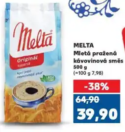 Kaufland MELTA Mletá pražená kávovinová směs nabídka
