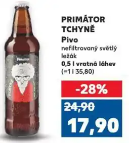 Kaufland PRIMÁTOR TCHYNĚ Pivo nabídka