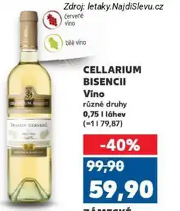 Kaufland CELLARIUM BISENCII Víno nabídka