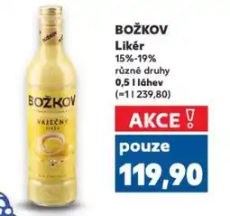 Kaufland BOŽKOV Likér nabídka